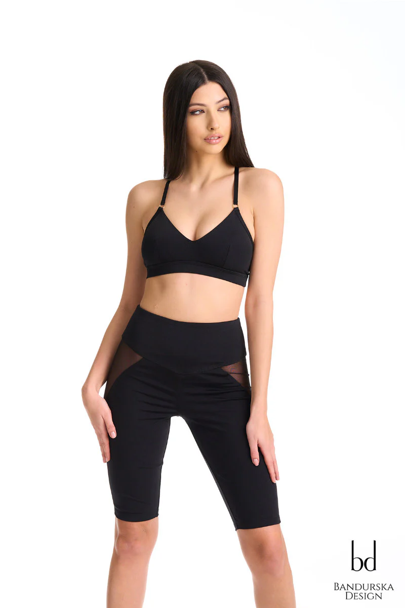 Bandurska Asana Biker Shorts - Black - Image 4