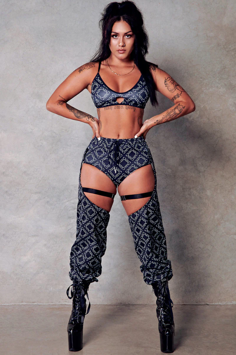 CXIX 119 Bralette - Black Print - Image 4