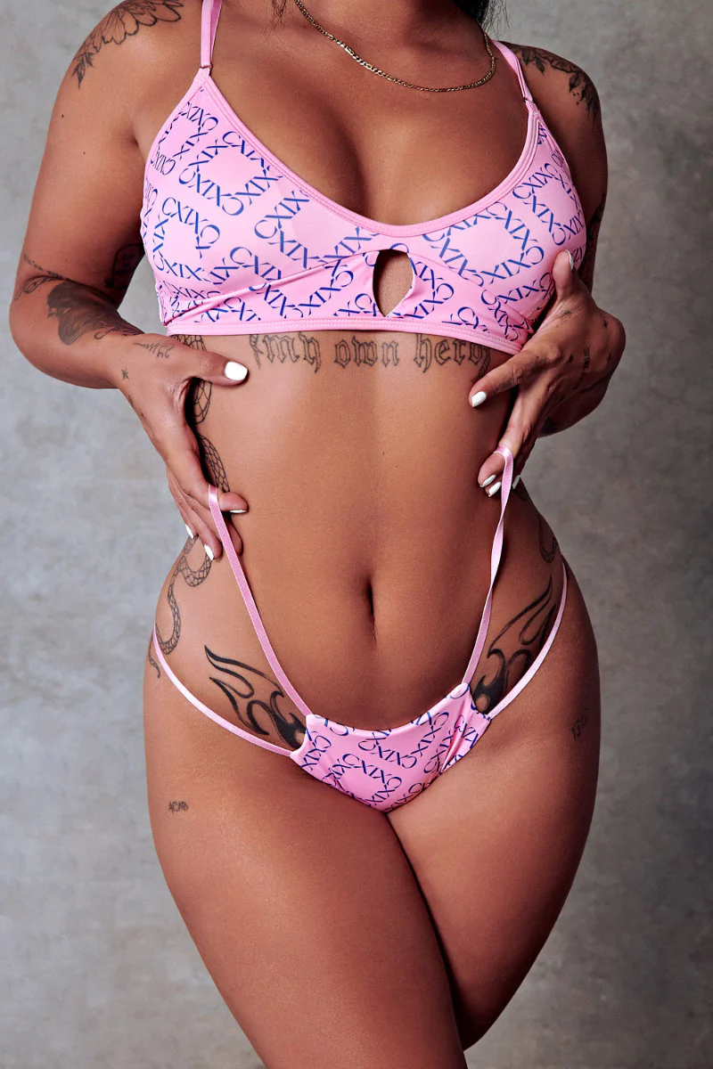CXIX 119 Bralette - Pink Print - Image 7