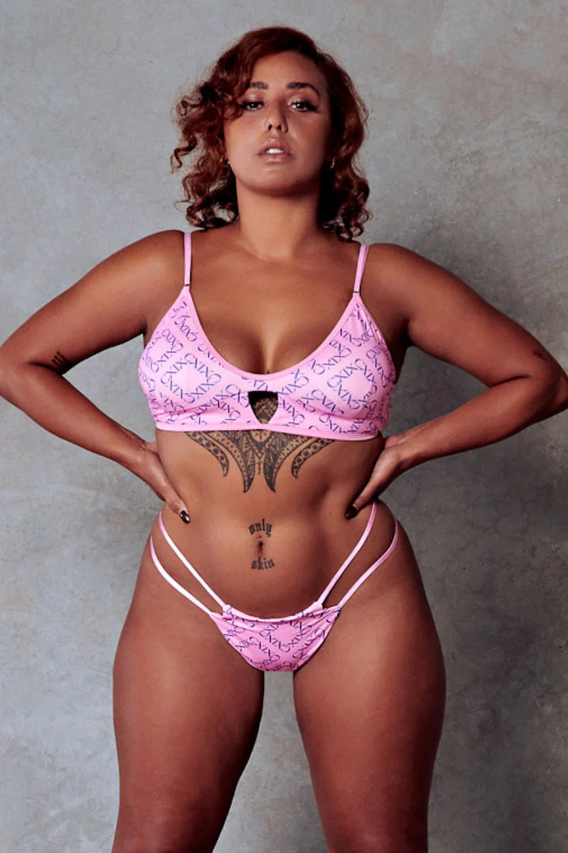 CXIX 119 Bralette - Pink Print - Image 8