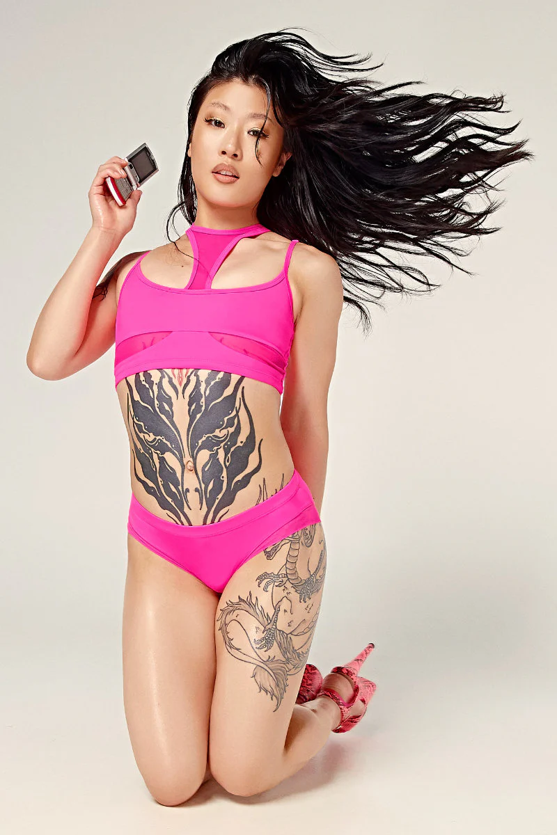 CXIX Dollhaus Choker Top - Barbie Pink - Image 4