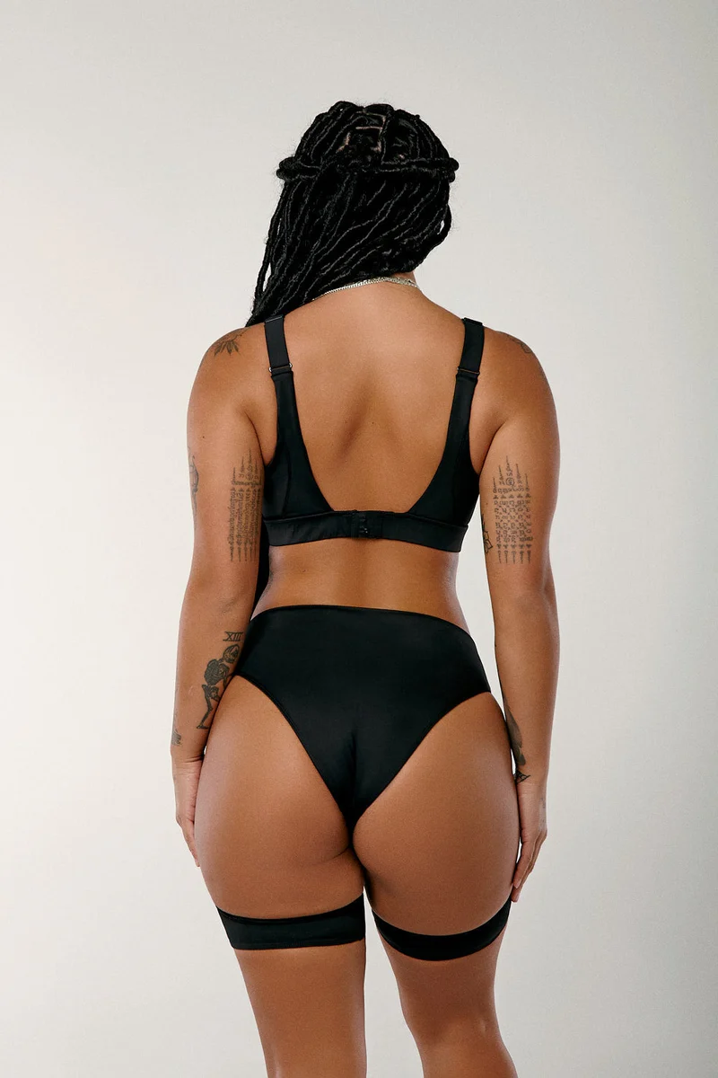 CXIX Dopamine High Suspender Bottoms - Black - Image 2