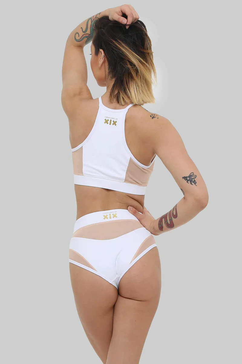 CXIX I S I S Goddess Bottoms - White with Sand Mesh - Image 5