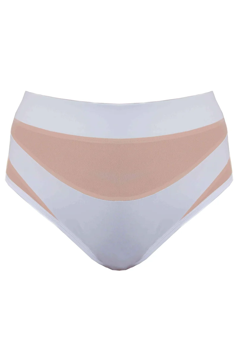 CXIX I S I S Goddess Bottoms - White with Sand Mesh - Image 7
