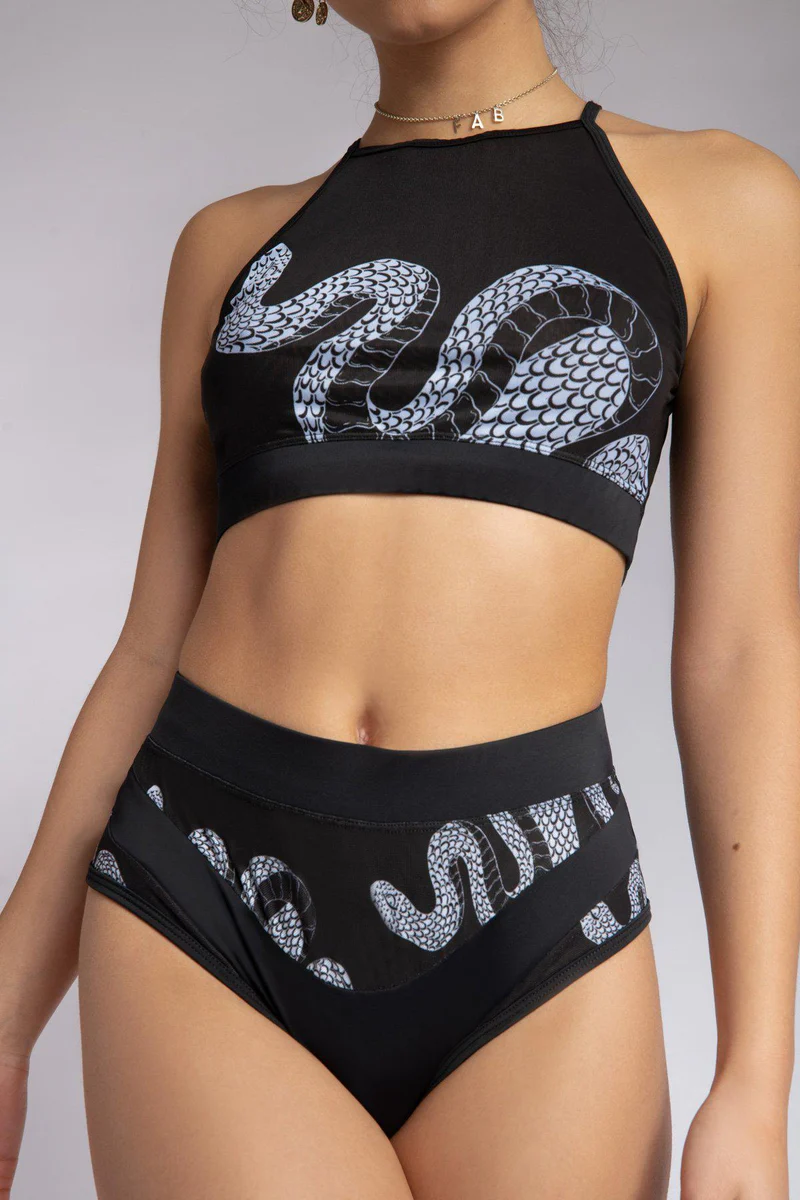 CXIX Medusa High Waisted Bottoms - Black - Image 6