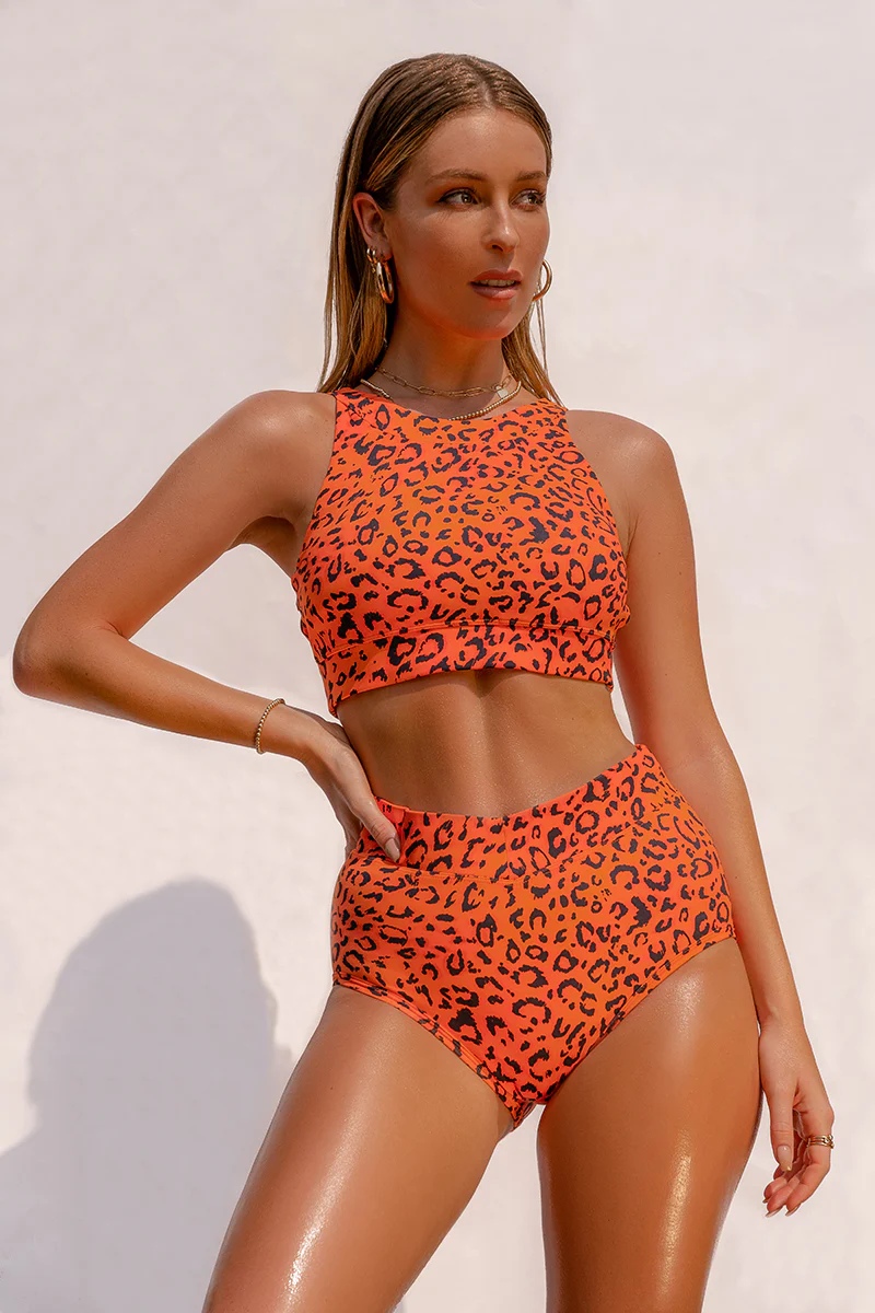 CXIX Safari Nyx Top - Orange Cheetah - Image 3