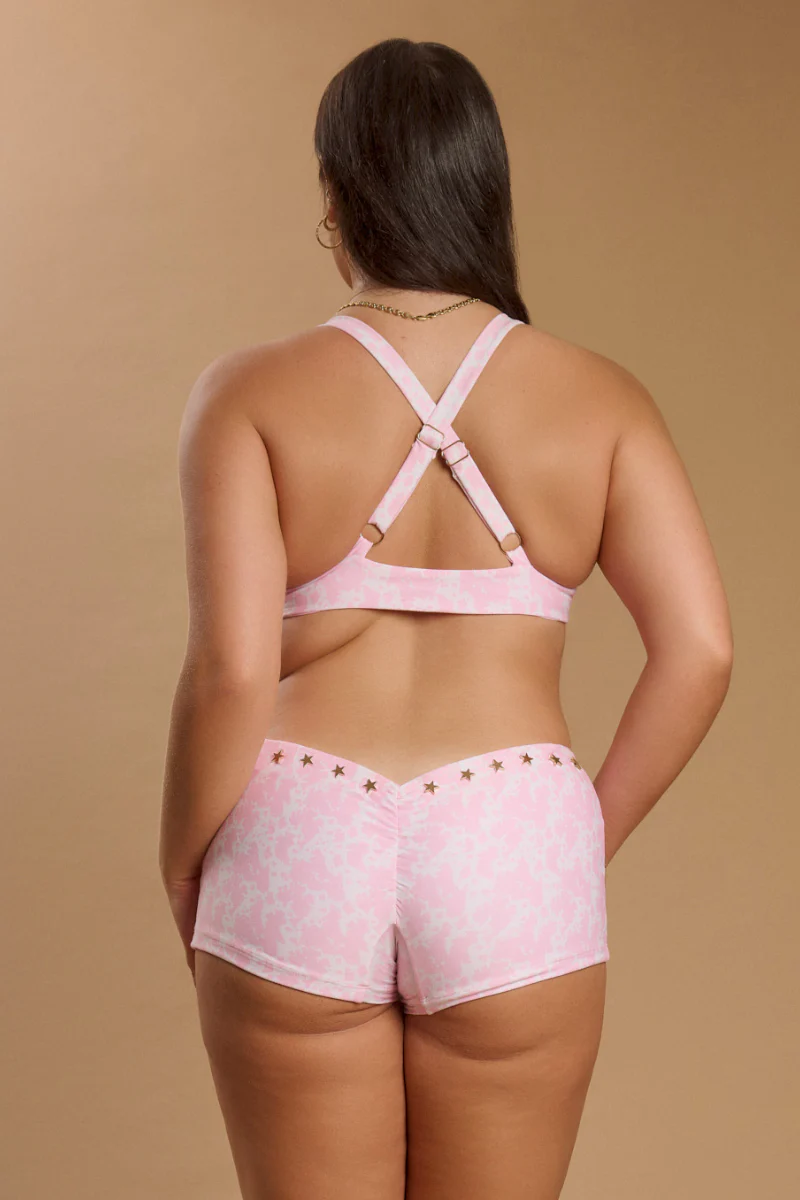 CXIX YEEHAW Booty Shorts - Strawberry Milkshake - Image 2