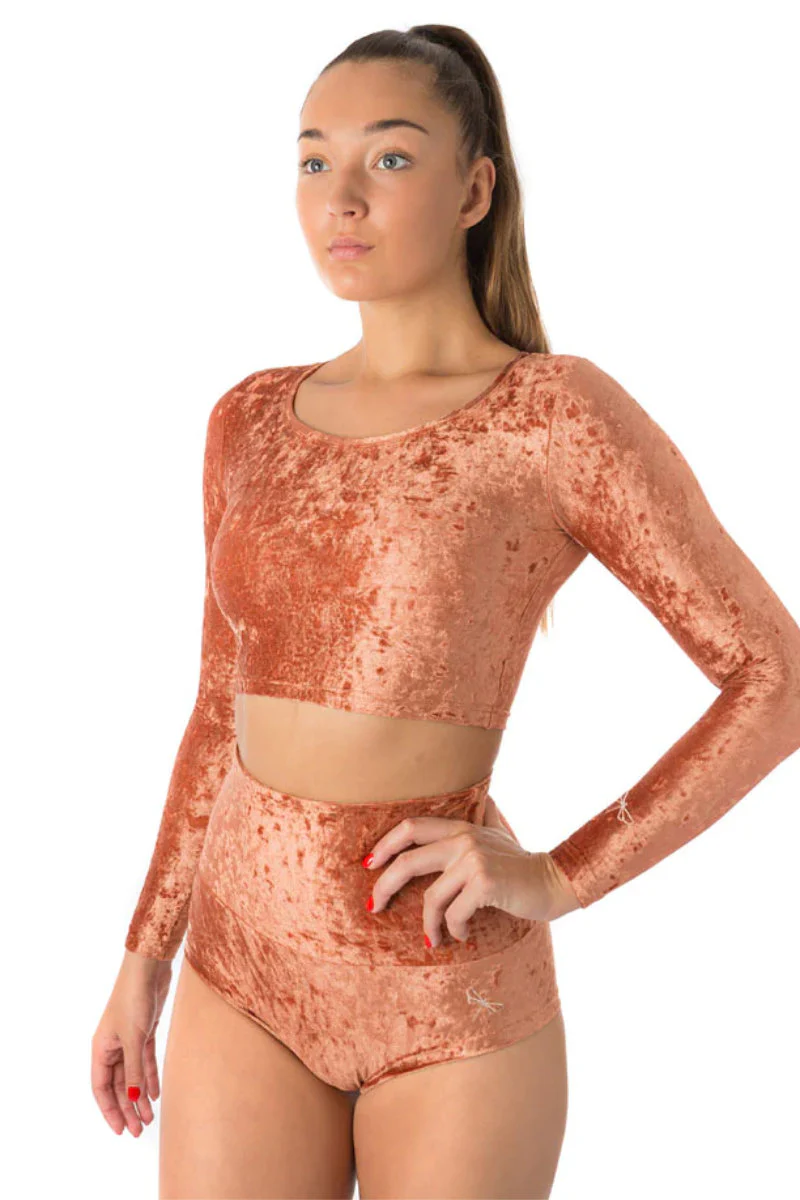 Dragonfly Pavi Crop Top - Velvet Bronze - Image 3