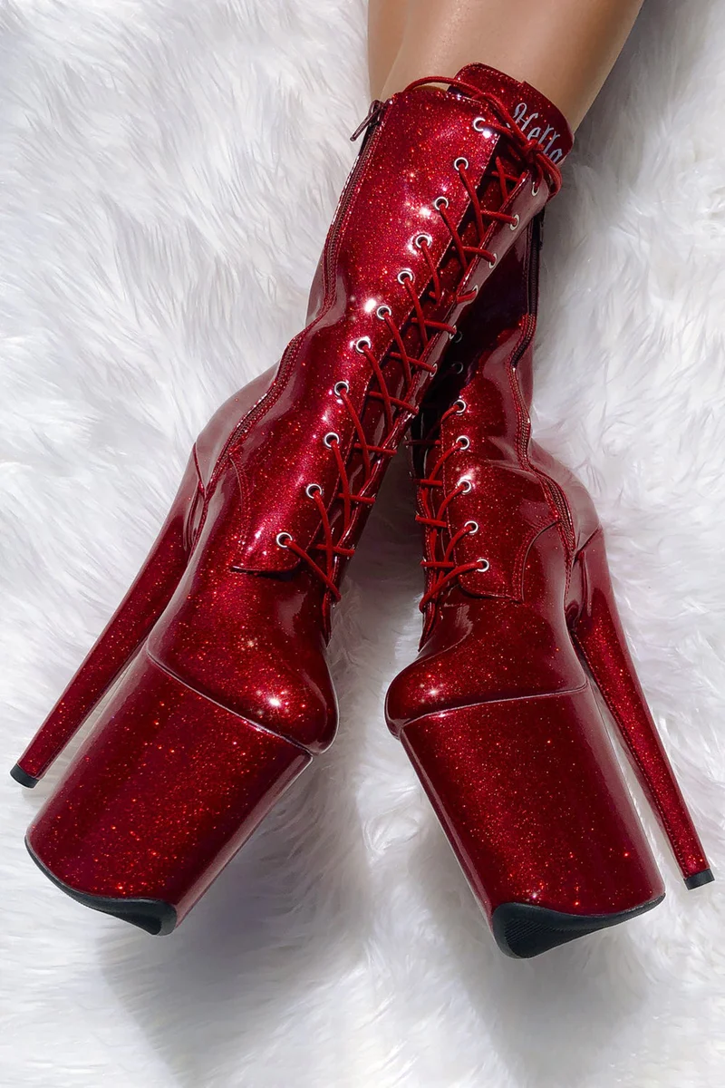 Hella Heels The Glitterati 8inch Boots - Kansass - Image 2