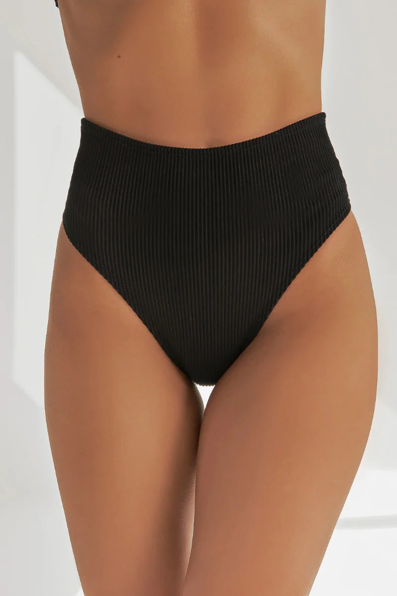 HotCakes Basic High Waist Bottoms - Black Coffee - Image 3