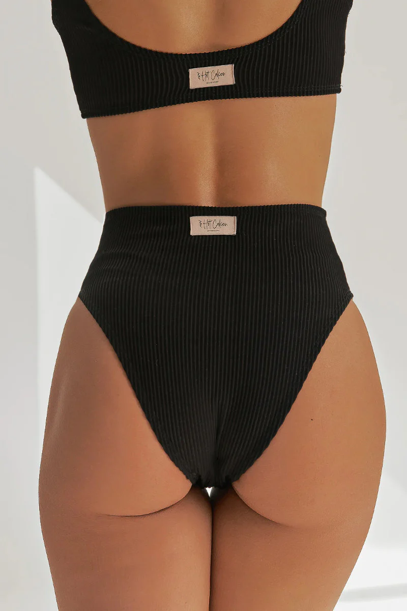 HotCakes Basic High Waist Bottoms - Black Coffee - Image 4