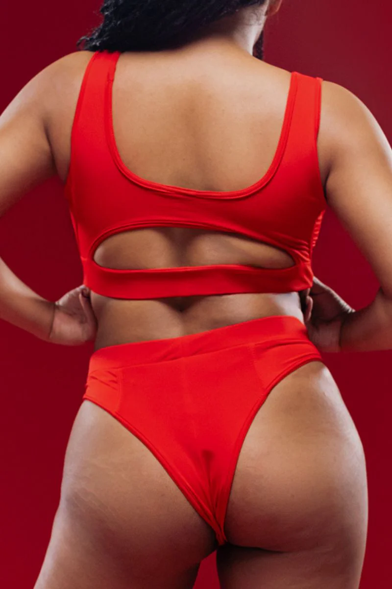 MÆD Offset Bottoms - Red - Image 3