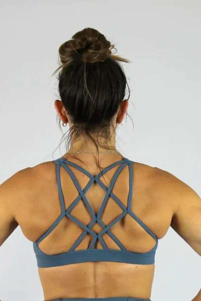 Olra Activewear Signature Sports Bra - Petrol - Image 2