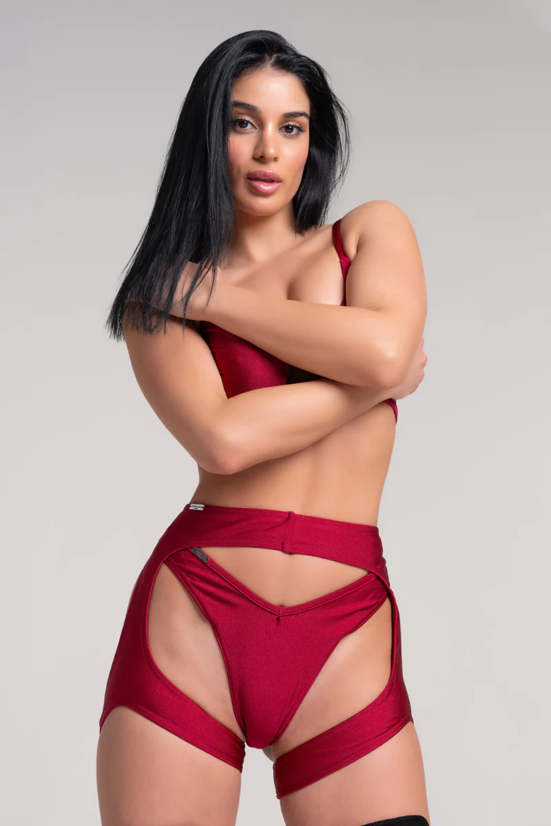 Paradise Chick Florida Garter Belt - Passion Red
