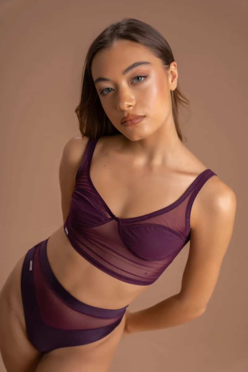 Paradise Chick Medusa Bralette - Maroon - Image 6