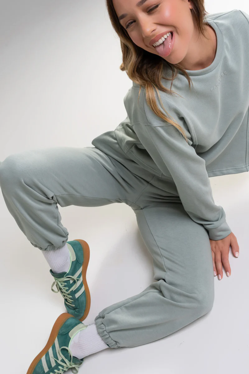 Paradise Chick Supreme Jersey Logo Joggers - Pistachio - Image 3