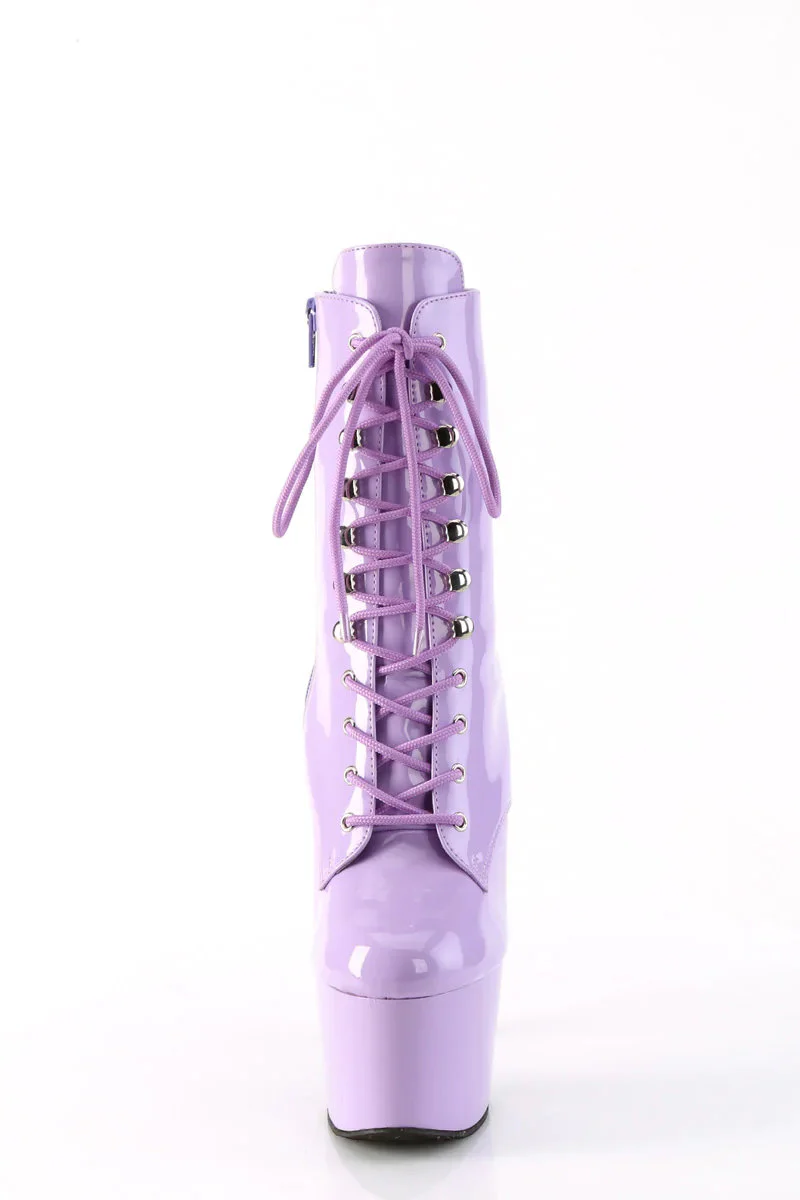 Pleaser USA Adore-1020 7inch Boots - Patent Lavender - Image 2