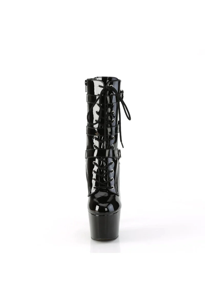 Pleaser USA Adore-1043 7inch Boots - Patent Black - Image 2