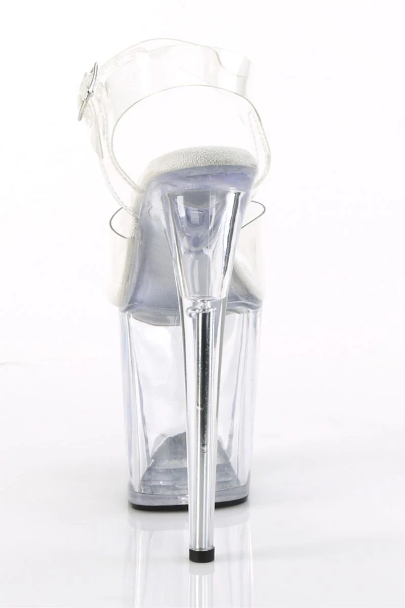 Pleaser USA Flamingo-808 8inch Pole Stilettos - Clear - Image 5