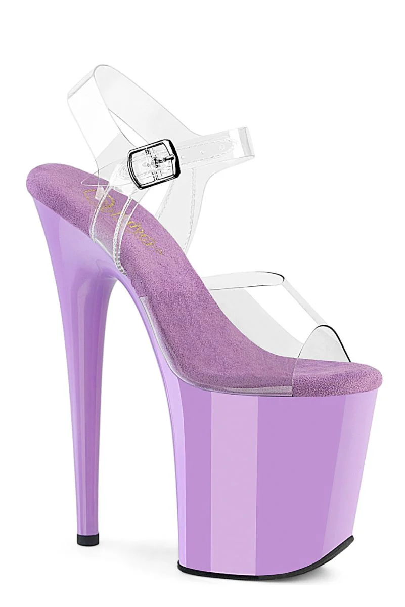 Pleaser USA Flamingo-808 8inch Stilettos - Lavender - Image 3
