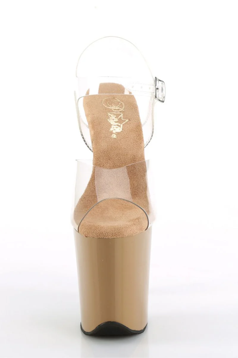 Pleaser USA Flamingo-808 8inch Stilettos - Toffee - Image 4