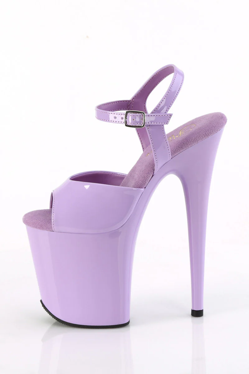 Pleaser USA Flamingo-809 8inch Stilettos - Patent Lavender - Image 6