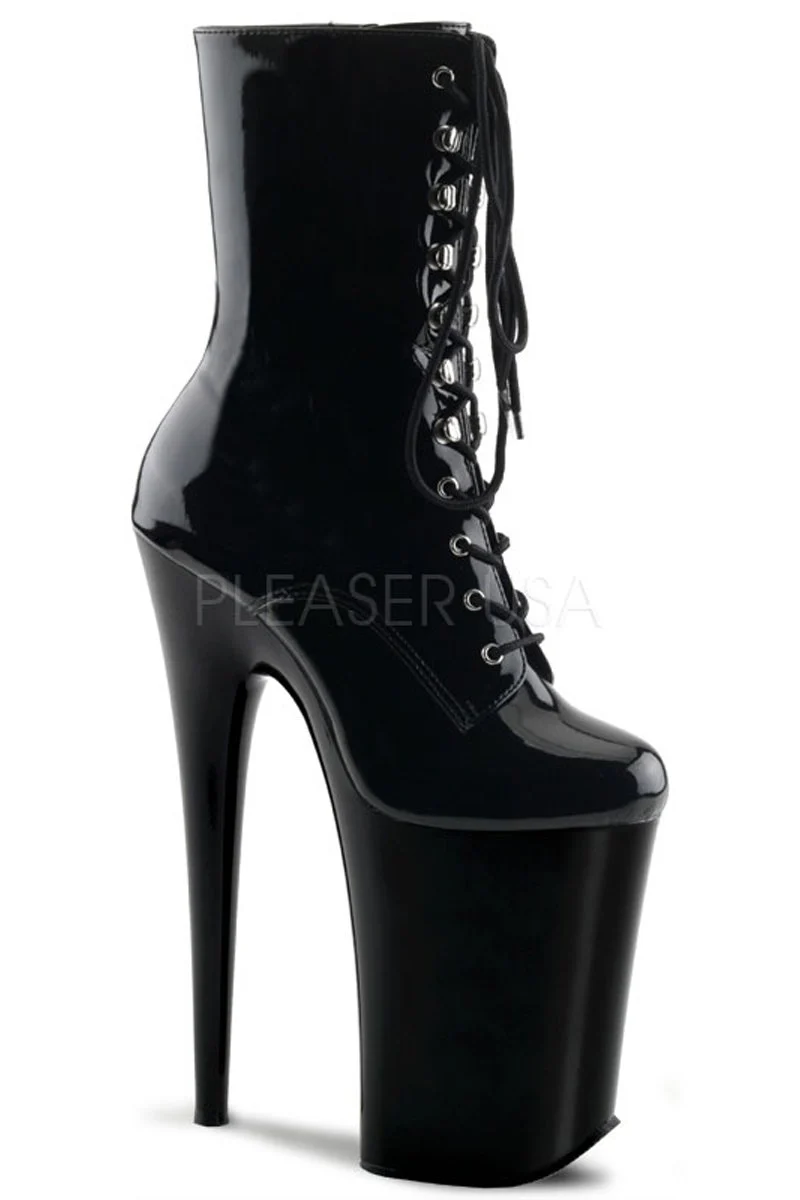 Pleaser USA Infinity-1020 9inch Boots - Patent Black