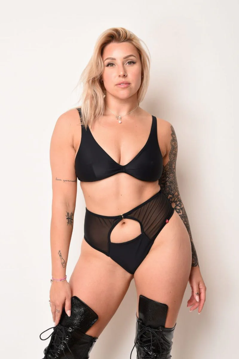 Pole Addict Not So Innocent Top - Black - Image 3