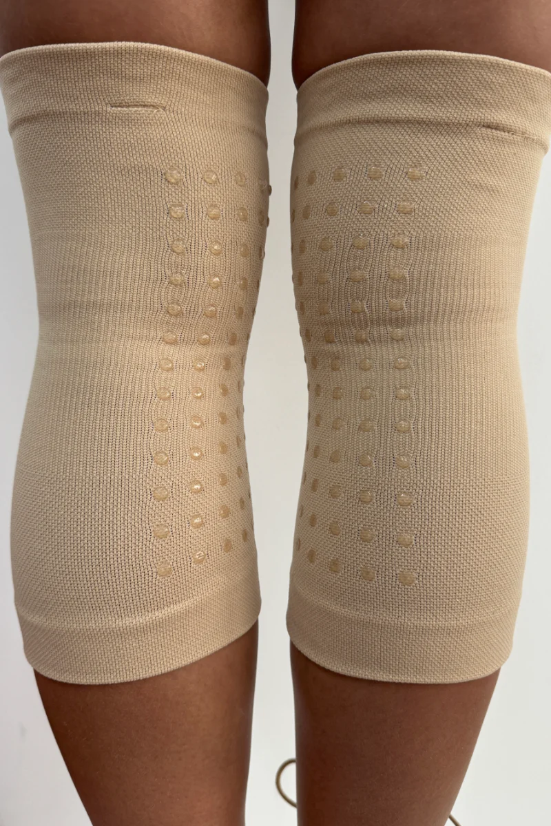 Pole Addict Sticky Grip Gel Kneepads - Ocean Sand - Image 2