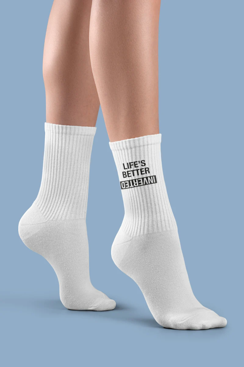 Pole Junkie Inverted Socks 2 Pack - Black/White - Image 3