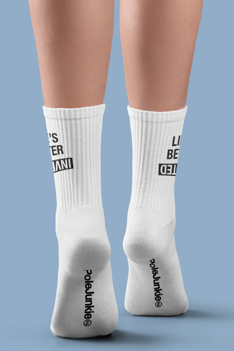 Pole Junkie Inverted Socks 2 Pack - Black/White - Image 5