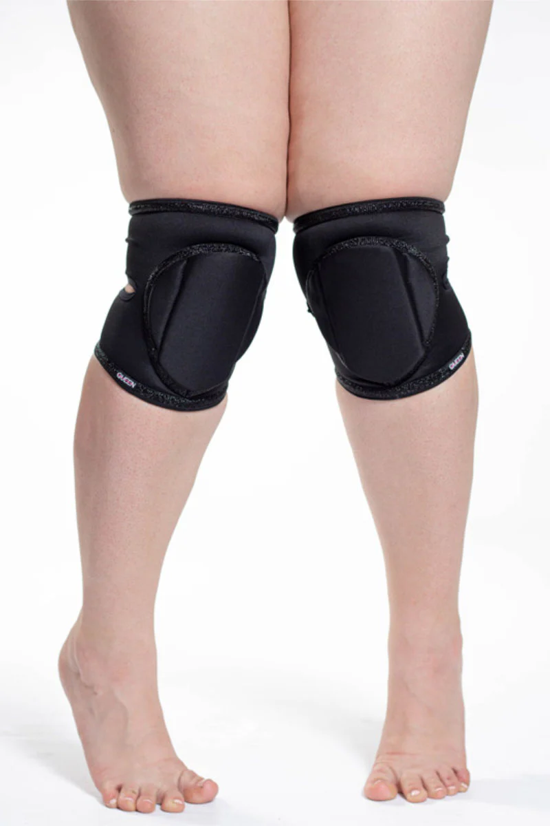 Queen Wear Classic Kneepads - Black Sparkle