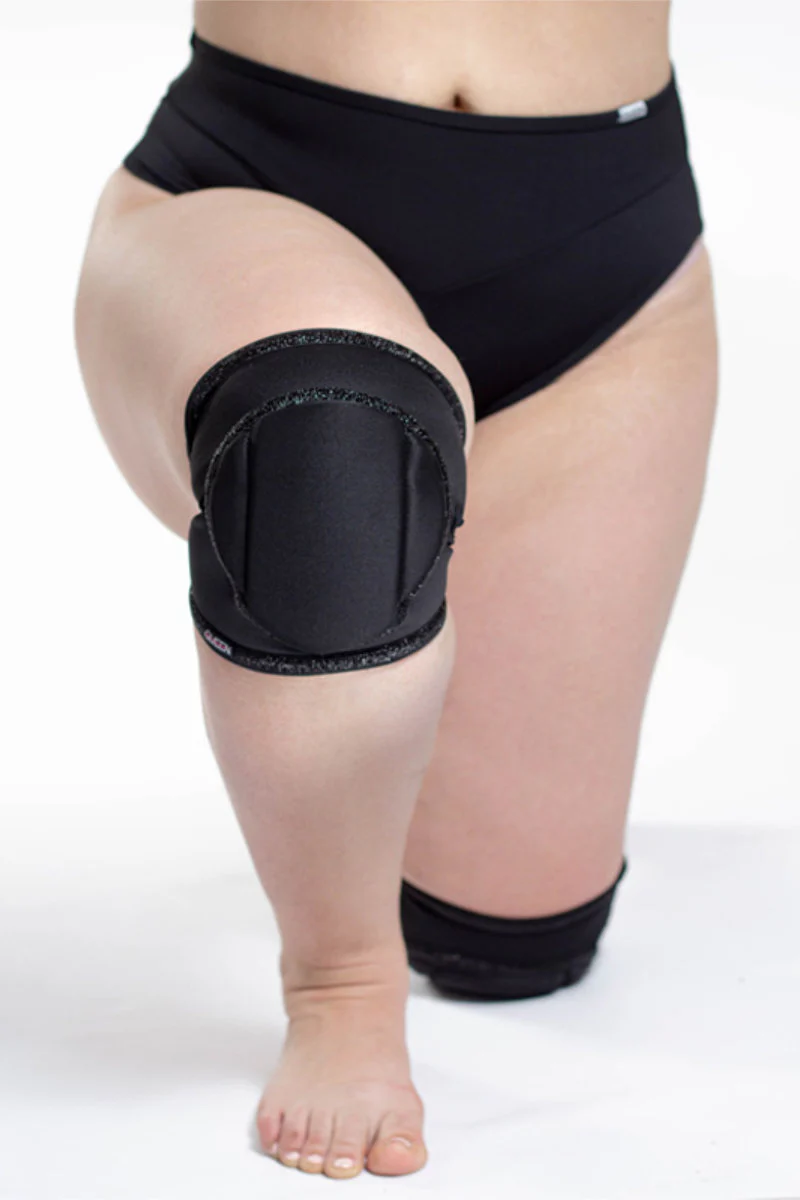 Queen Wear Classic Kneepads - Black Sparkle - Image 3