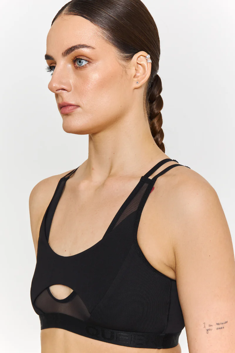 Queen Wear Candy Adjustable Top - Black Mesh - Image 3