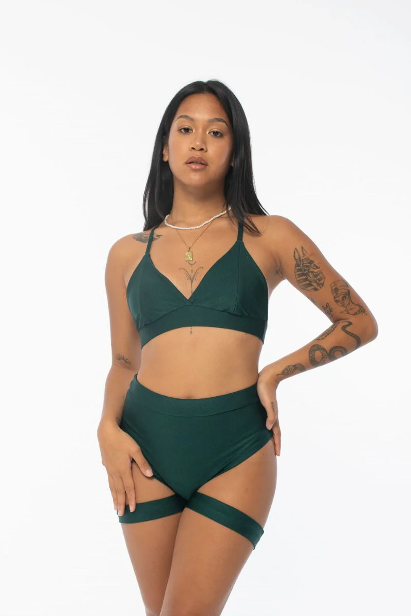 REV ACTIV Bomb Garter Shorts - Bottle Green