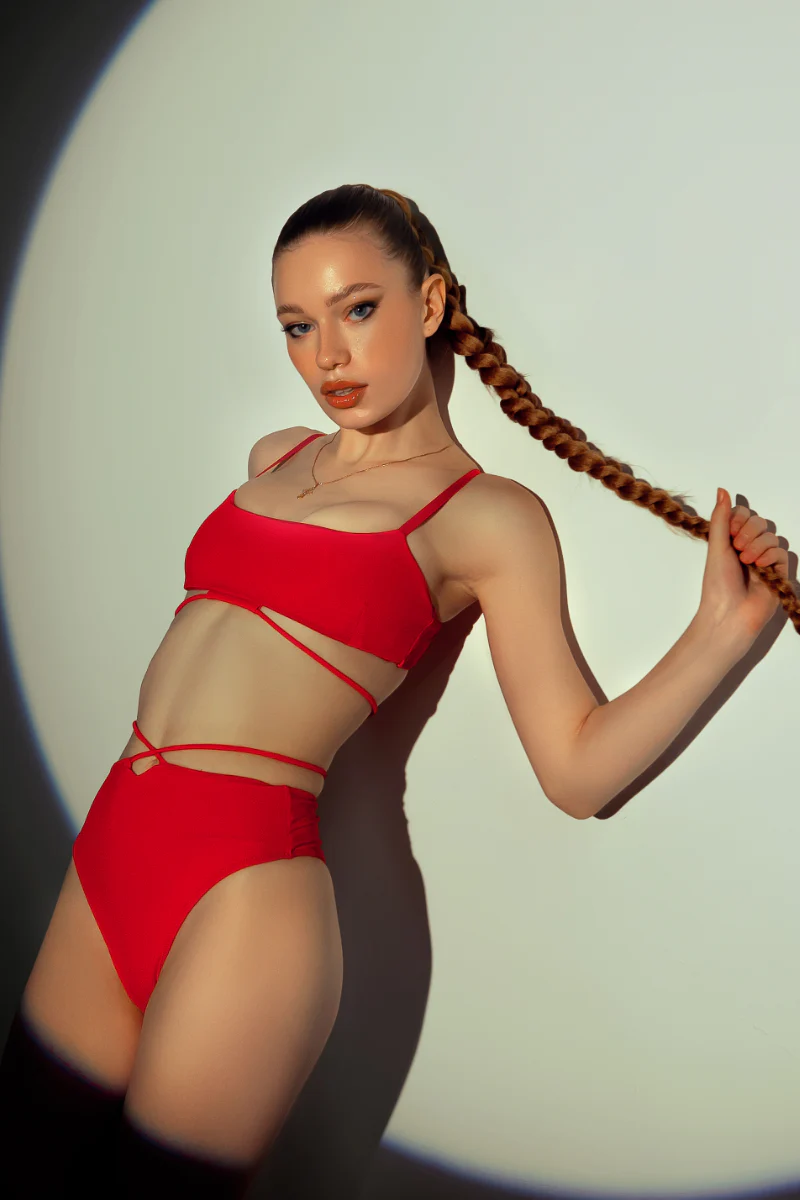 REV ACTIV Sassy Top - Red - Image 4