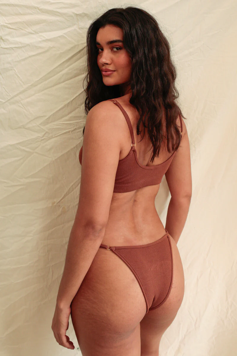 Rolling KI Cheeky Bottoms - Ribbed Cocoa - Image 2