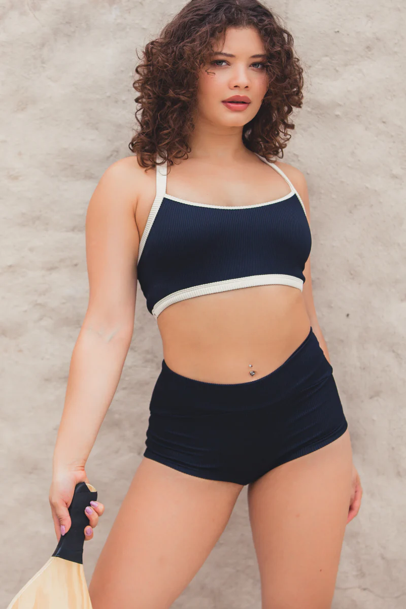 Sorte Dynamique Top - Black/Off White - Image 4