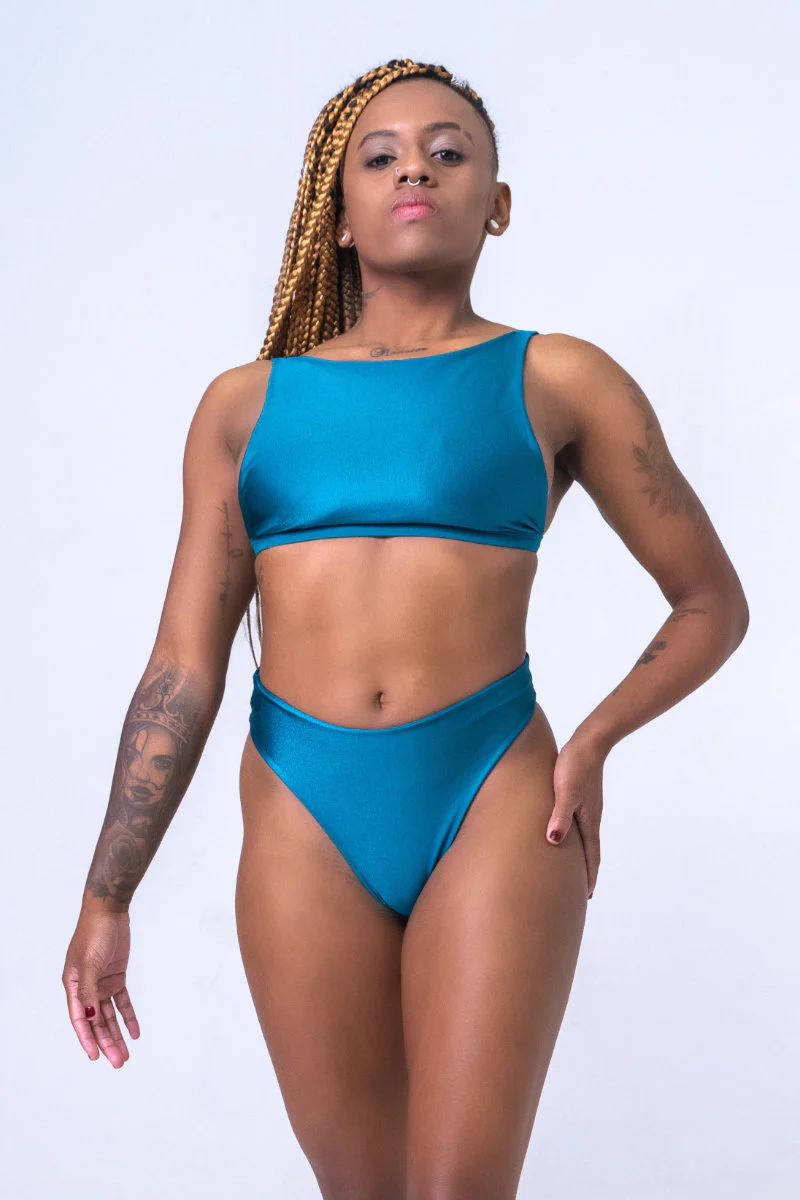 Sorte Serpent Bottoms - Teal - Image 3