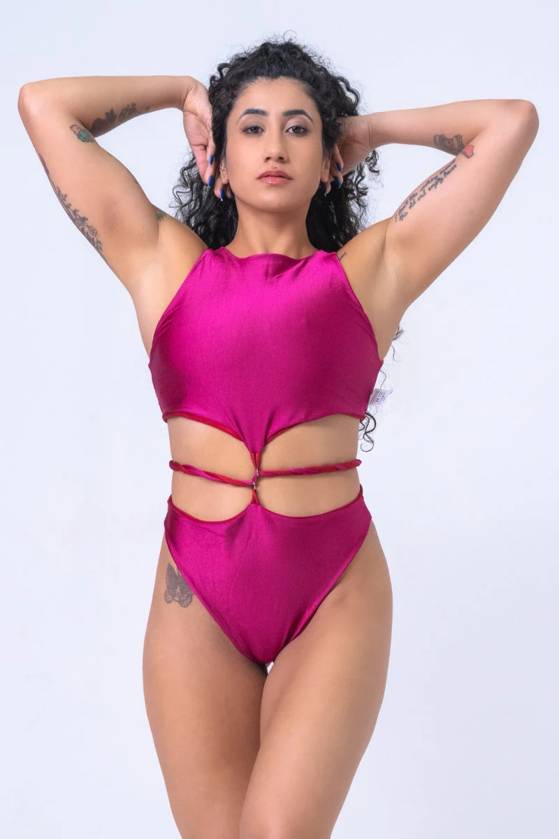 Sorte Infinity Bodysuit - Reversible Poppy Red/Raspberry - Image 10
