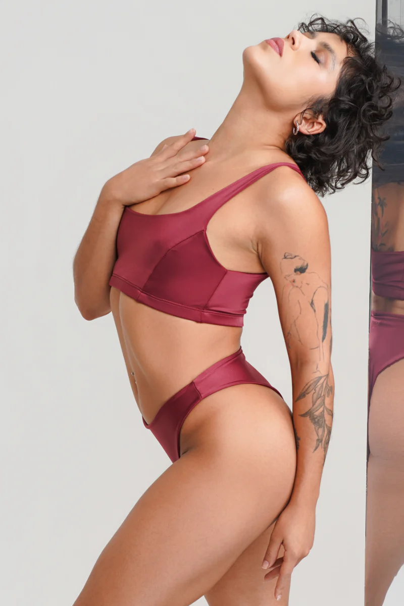 Sorte Sigh Top - Burgundy - Image 3