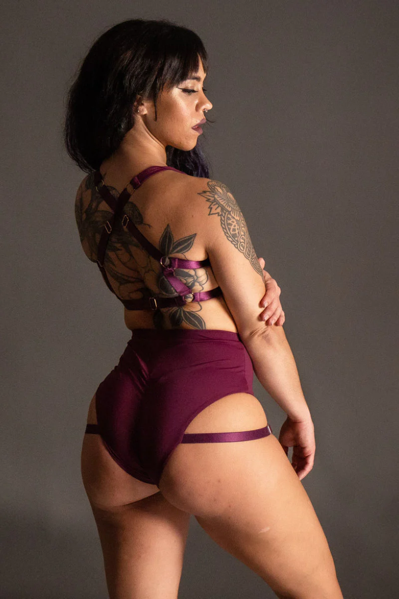 Tatiana Active Tokio Top - Matte Wine - Image 2
